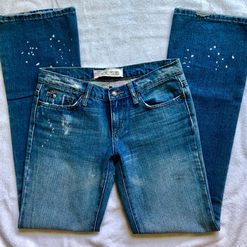Joe’s Jeans Size27 Distressed Paint Splatter Flare